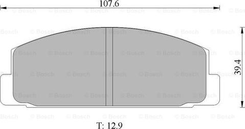 BOSCH 0 986 505 777 - Тормозные колодки, дисковые, комплект unicars.by