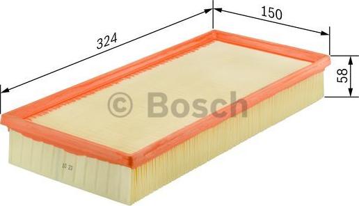 BOSCH 0 986 626 854 - Воздушный фильтр, двигатель unicars.by