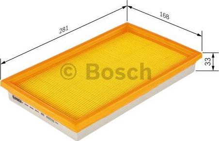 BOSCH 0 986 626 804 - Воздушный фильтр, двигатель unicars.by