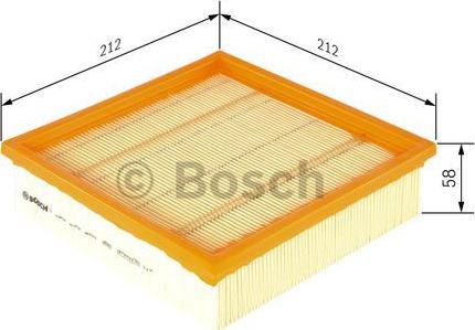 BOSCH 0 986 626 800 - Воздушный фильтр, двигатель unicars.by