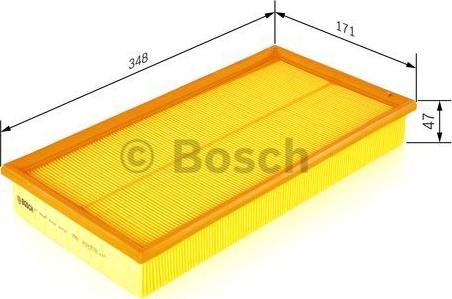 BOSCH 0 986 626 870 - Воздушный фильтр, двигатель unicars.by