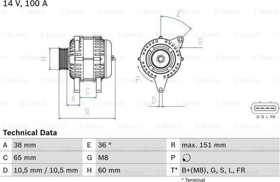 BOSCH 0 986 049 940 - Генератор unicars.by