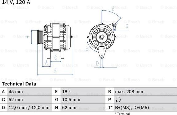 BOSCH 0 986 049 400 - Генератор unicars.by