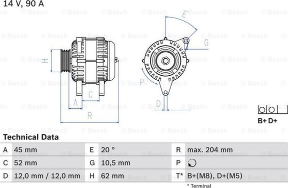 BOSCH 0 986 049 610 - Генератор unicars.by