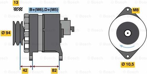 BOSCH 0 986 049 850 - Генератор unicars.by