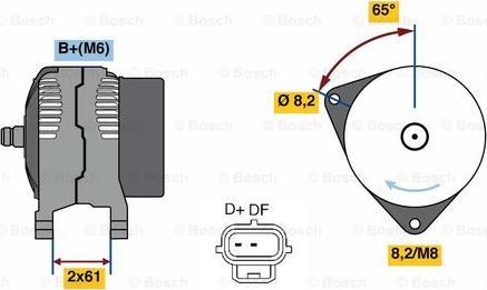 BOSCH 0 986 049 750 - Генератор unicars.by