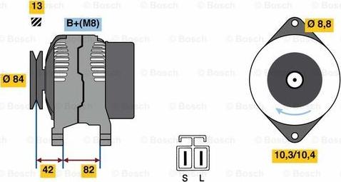 BOSCH 0 986 049 710 - Генератор unicars.by