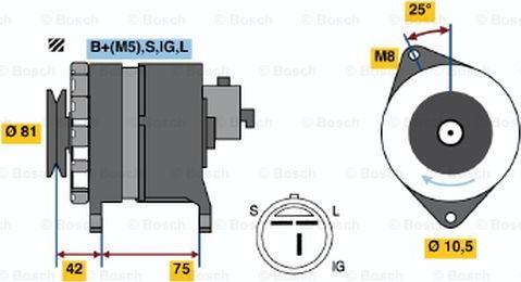 BOSCH 0 986 044 991 - Генератор unicars.by