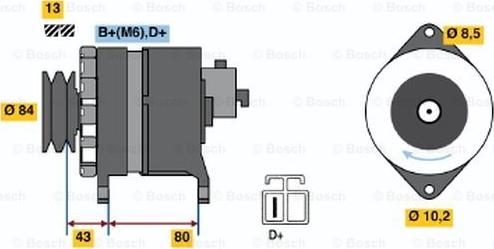 BOSCH 0 986 044 940 - Генератор unicars.by