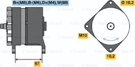 BOSCH 0 986 044 070 - Генератор unicars.by