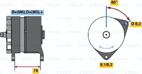 BOSCH 0 986 044 711 - Генератор unicars.by