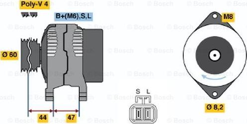 BOSCH 0 986 045 941 - Генератор unicars.by