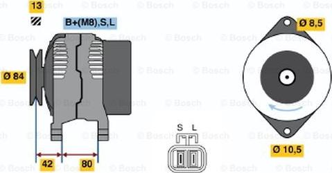 BOSCH 0 986 045 691 - Генератор unicars.by