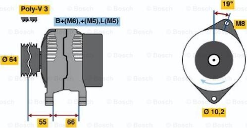 BOSCH 0 986 041 421 - Генератор unicars.by