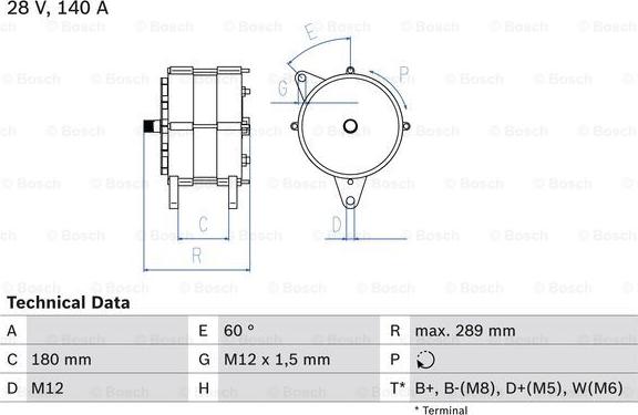 BOSCH 0 986 041 640 - Генератор unicars.by