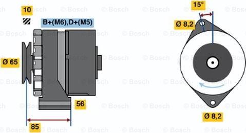 BOSCH 0 986 041 610 - Генератор unicars.by