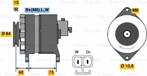 BOSCH 0 986 041 791 - Генератор unicars.by