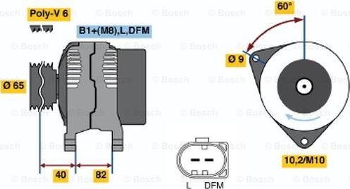 BOSCH 0 986 048 120 - Генератор unicars.by