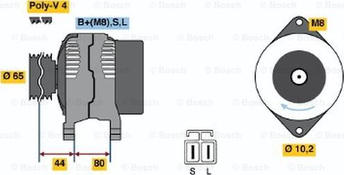 BOSCH 0 986 042 951 - Генератор unicars.by