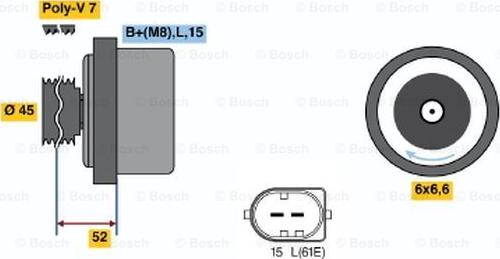 BOSCH 0 986 042 420 - Генератор unicars.by