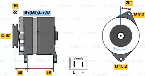 BOSCH 0 986 042 061 - Генератор unicars.by