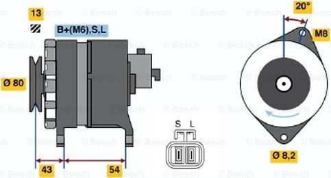 BOSCH 0 986 042 311 - Генератор unicars.by