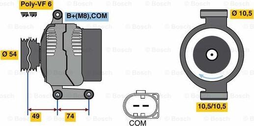 BOSCH 0 986 047 940 - Генератор unicars.by