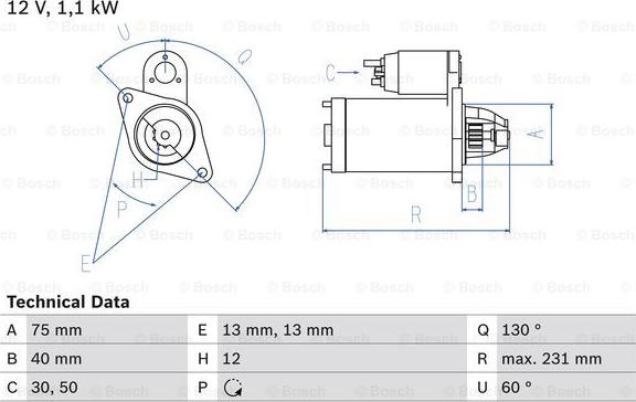 BOSCH 0 986 019 920 - Стартер unicars.by