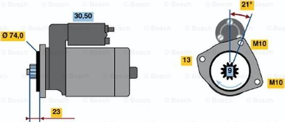 BOSCH 0 986 019 181 - Стартер unicars.by