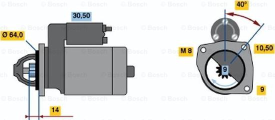 BOSCH 0 986 019 291 - Стартер unicars.by