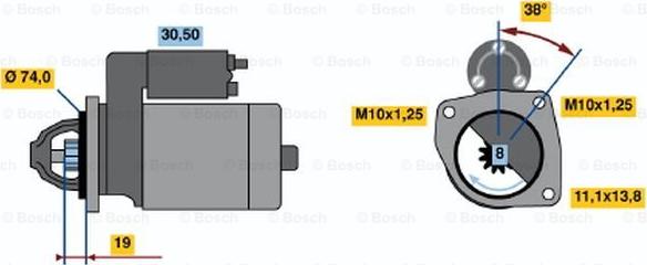 BOSCH 0 986 014 981 - Стартер unicars.by