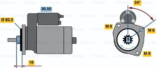 BOSCH 0 986 014 580 - Стартер unicars.by