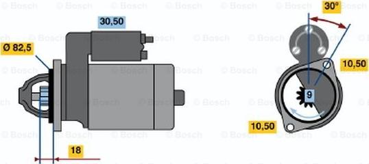 BOSCH 0 986 014 620 - Стартер unicars.by