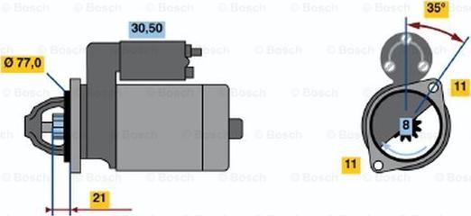 BOSCH 0 986 014 151 - Стартер unicars.by