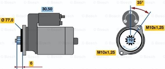 BOSCH 0 986 014 161 - Стартер unicars.by