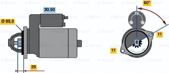 BOSCH 0 986 014 381 - Стартер unicars.by