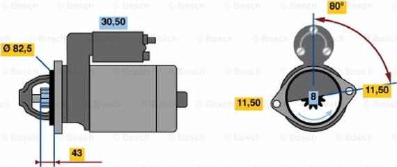 BOSCH 0 986 014 331 - Стартер unicars.by