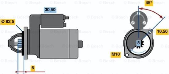 BOSCH 0 986 014 211 - Стартер unicars.by