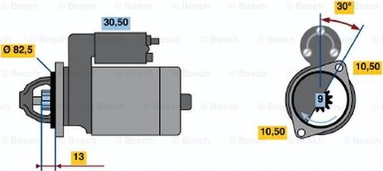 BOSCH 0 986 014 281 - Стартер unicars.by