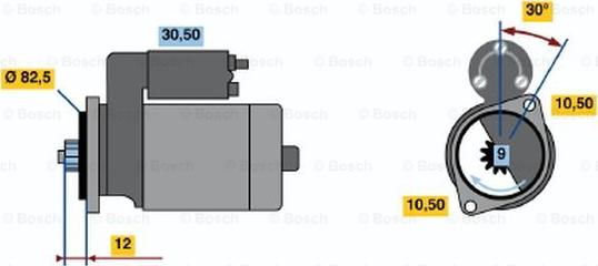 BOSCH 0 986 014 231 - Стартер unicars.by