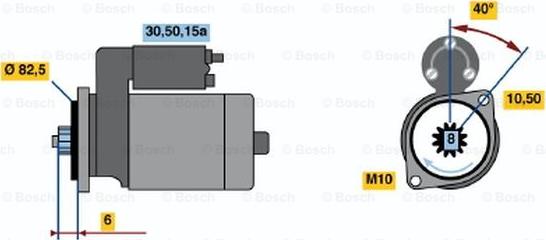 BOSCH 0 986 014 221 - Стартер unicars.by