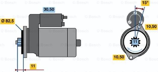 BOSCH 0 986 014 271 - Стартер unicars.by