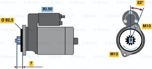 BOSCH 0 986 014 761 - Стартер unicars.by