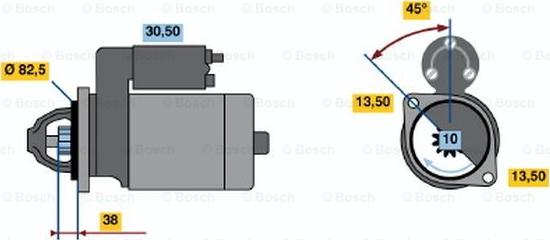 BOSCH 0 986 014 730 - Стартер unicars.by