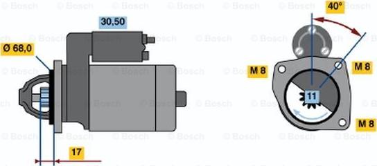 BOSCH 0 986 014 770 - Стартер unicars.by