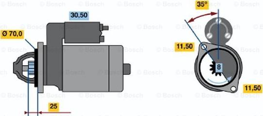 BOSCH 0 986 015 981 - Стартер unicars.by