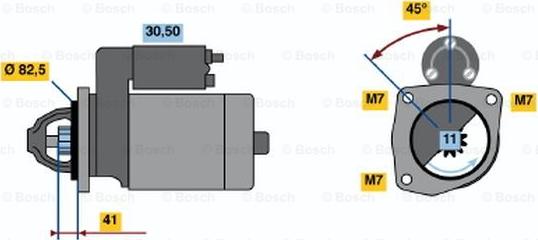 BOSCH 0 986 015 401 - Стартер unicars.by