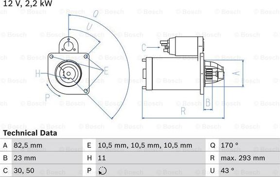 BOSCH 0 986 015 420 - Стартер unicars.by