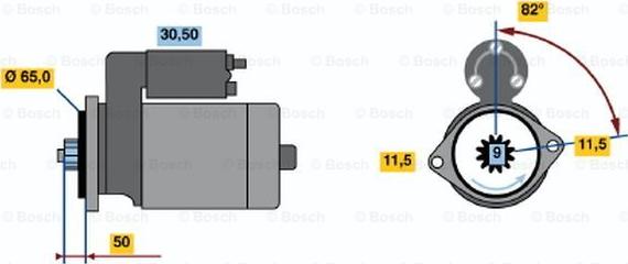 BOSCH 0 986 016 431 - Стартер unicars.by