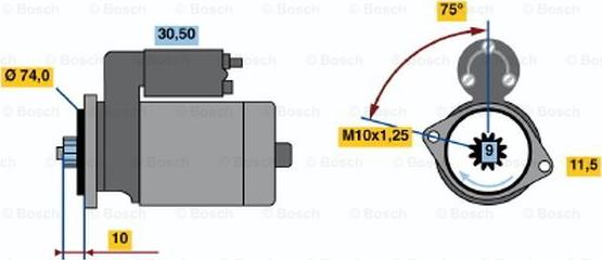 BOSCH 0 986 016 421 - Стартер unicars.by